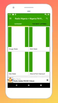 Radio Nigeria + Radio FM AM android App screenshot 0